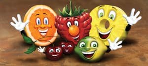 fruit portrait illustration