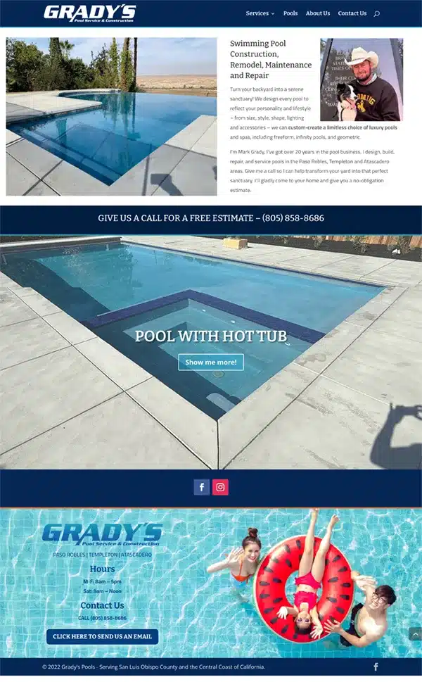 Grady's Pools screenshot